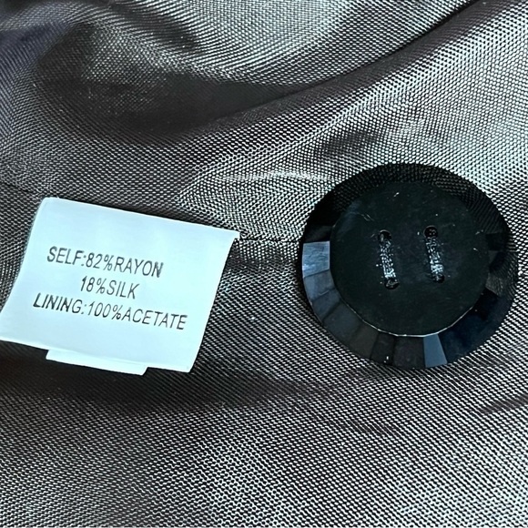 KAY UNGER NEW YORK Velvet Velour Leopard Animal Print Blazer Jacket Women's Sz 6 - Picture 16 of 16